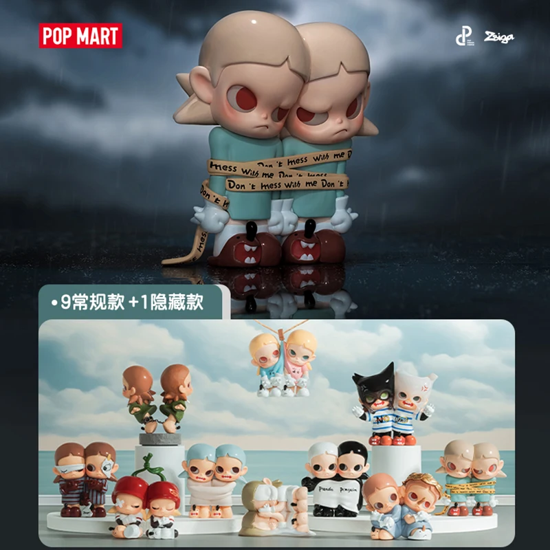 

POPMART Zsiga Twins Series Blind Random Box Toys Kawaii Anime Action Figure Caixa Caja Surprise Mystery Box Dolls Girls Gift