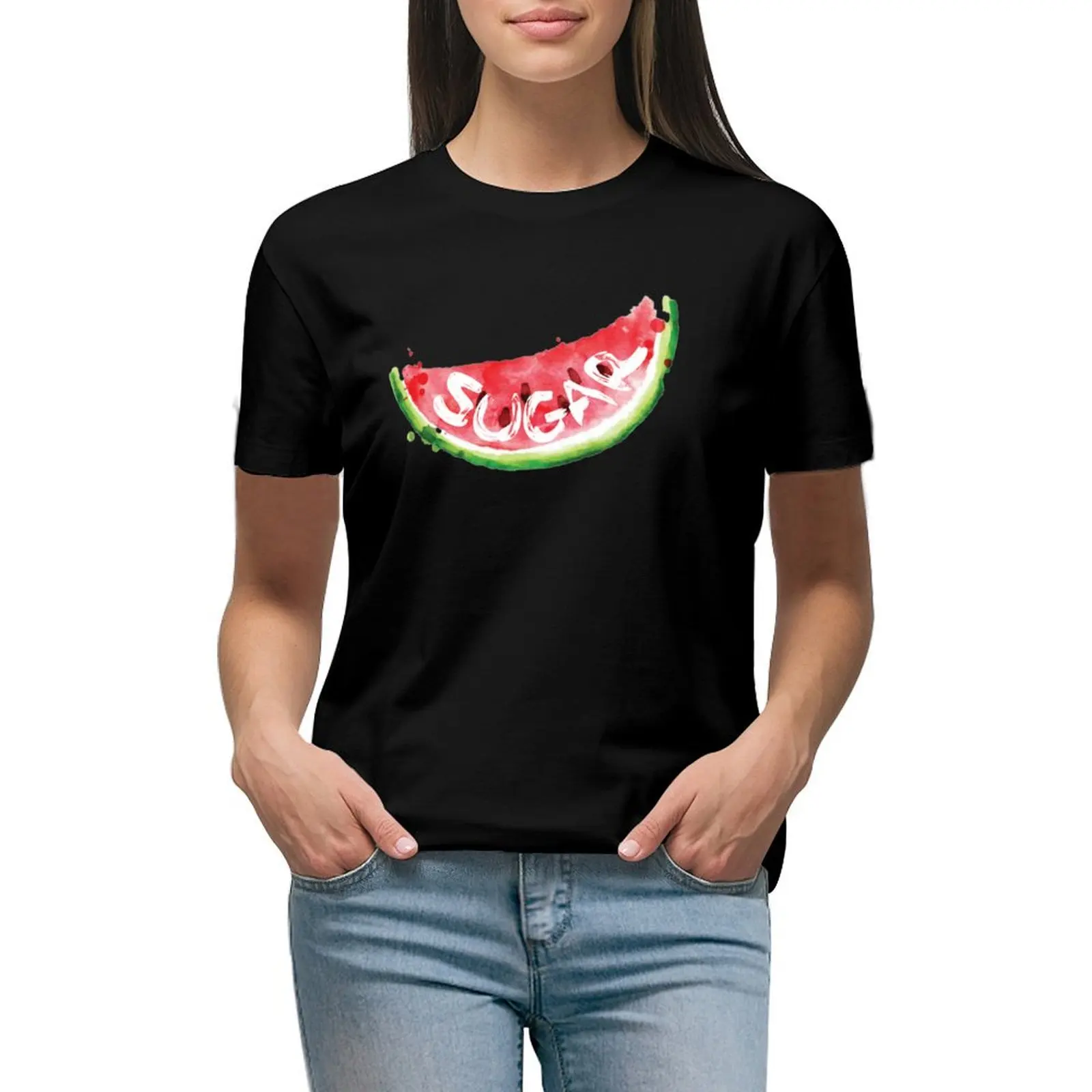 

Watermelon Sugar T-Shirt kawaii clothes customs design your own fashion woman blouse 2024