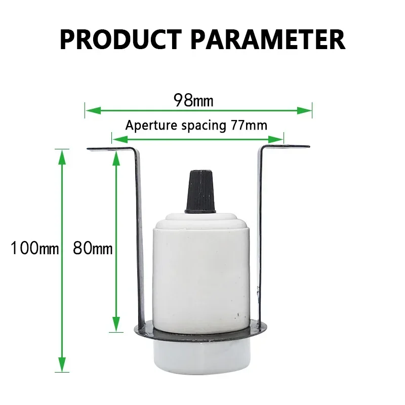 Reptile Heating Lampshade 220-240v E27 Heating Lampstand Bulb Bracket for Turtles Lizards Frogs Reptiles Breeding Tank Supplies