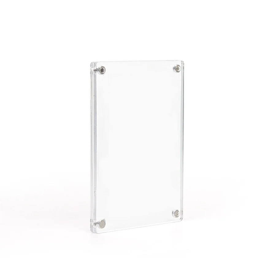 Polaroid 3inch Photo Refrigerator Magnetic Photo Frame Creative Transparent Acrylic Magnet Diy Assembled Display Stand 1
