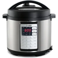 Electric Pressure Cooker 6.3 Quarts, 24-Hour Preset Timer, Stainless Steel Interior with Safety Features 1