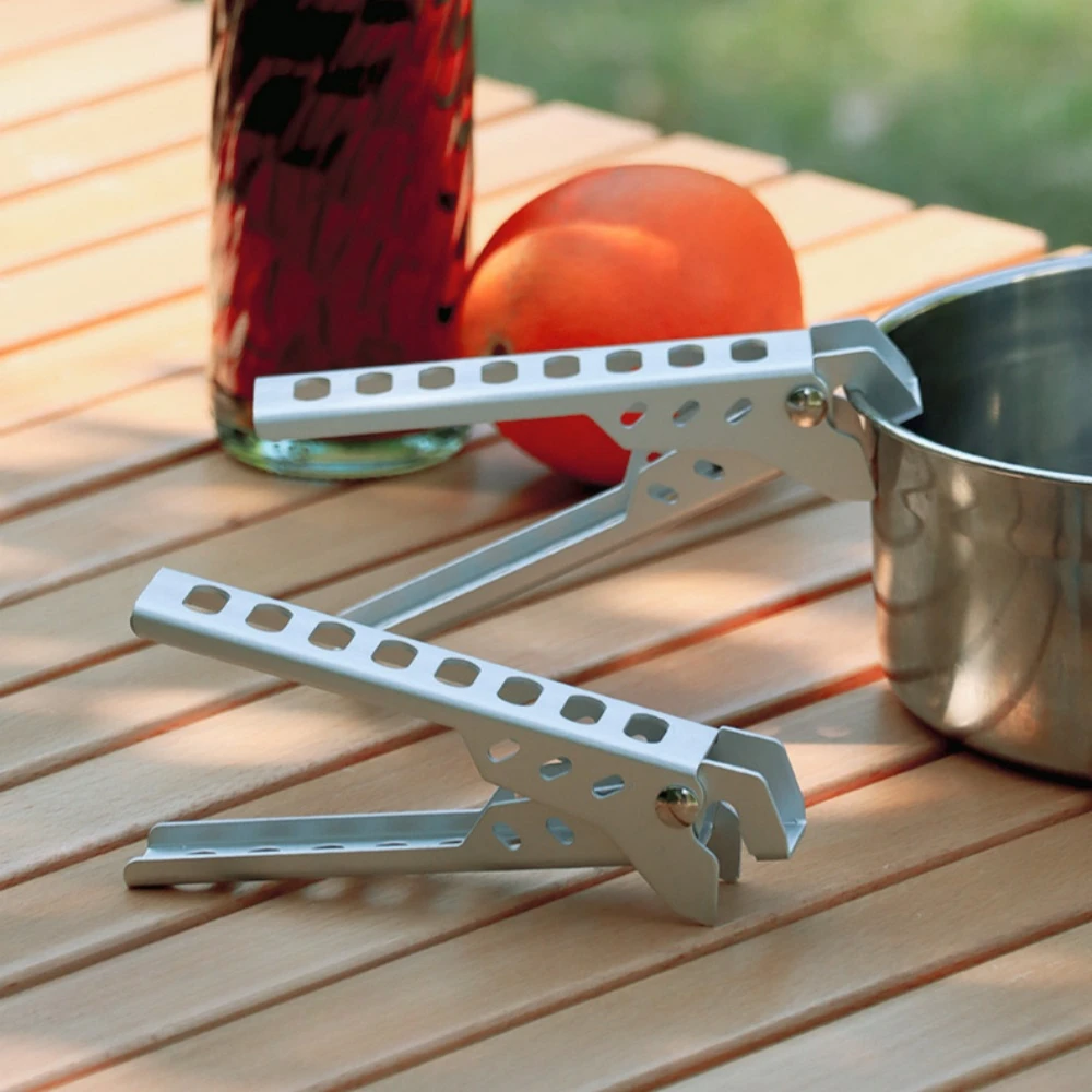 HIKEVICTOR Aluminium Anti-hot Alloy Clip Bowl Gripper Holder Camping Pot Pan Handle Kitchen Accessories camping pot gripper