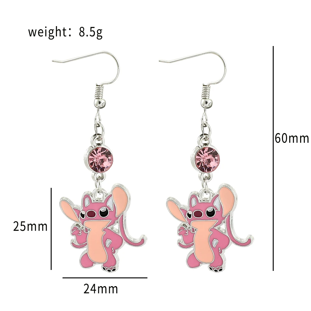 Pendientes creativos de Disney Lilo & Stitch para mujer, accesorios de  joyería de Anime, pendientes de tuerca de dibujos animados, regalos de  cumpleaños para niñas y niños - AliExpress