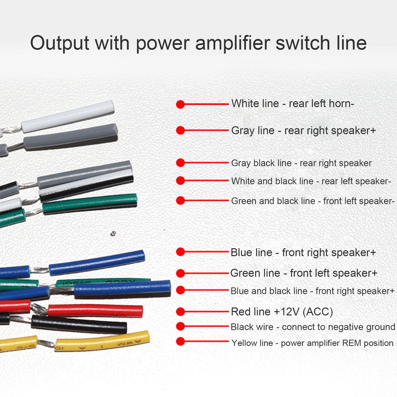 Car Audio Amplifier Box 12V 4 Channel Audio Impedance Converter High To Low RCA Line Car Stereo Radio Speaker Frequency Filter