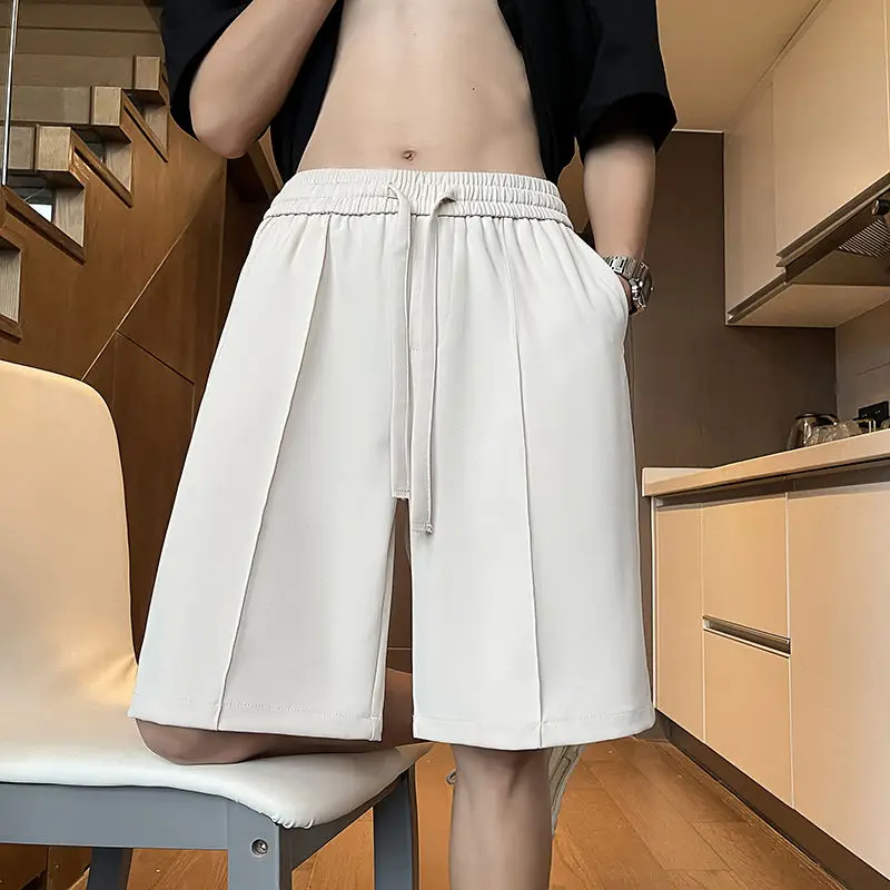 

Мужские летние шорты до колена, с эластичным поясом