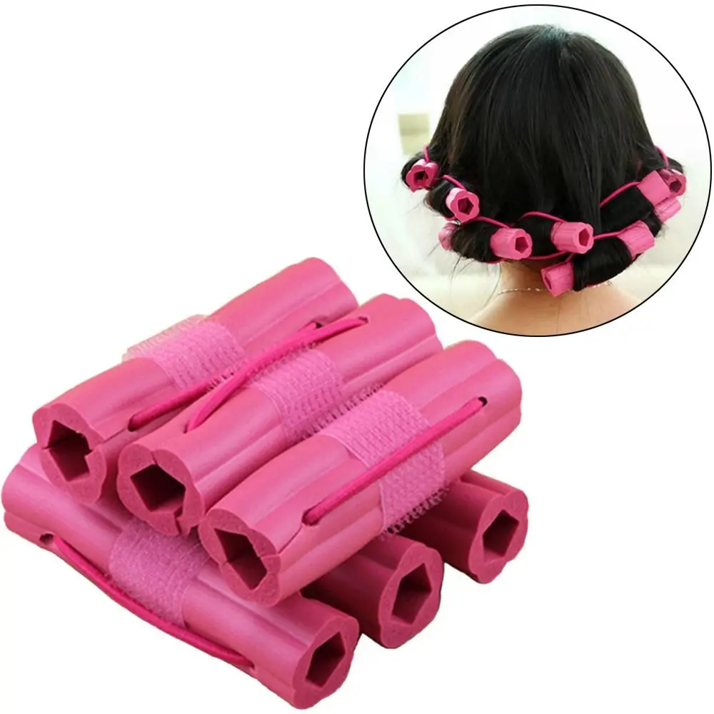 Soft Sponge Foam Hair Rollers Long Hairs Hair Styling Tools Head Hair Curler Reusable Use Sleep No Clip Cozy Curlers Girls
