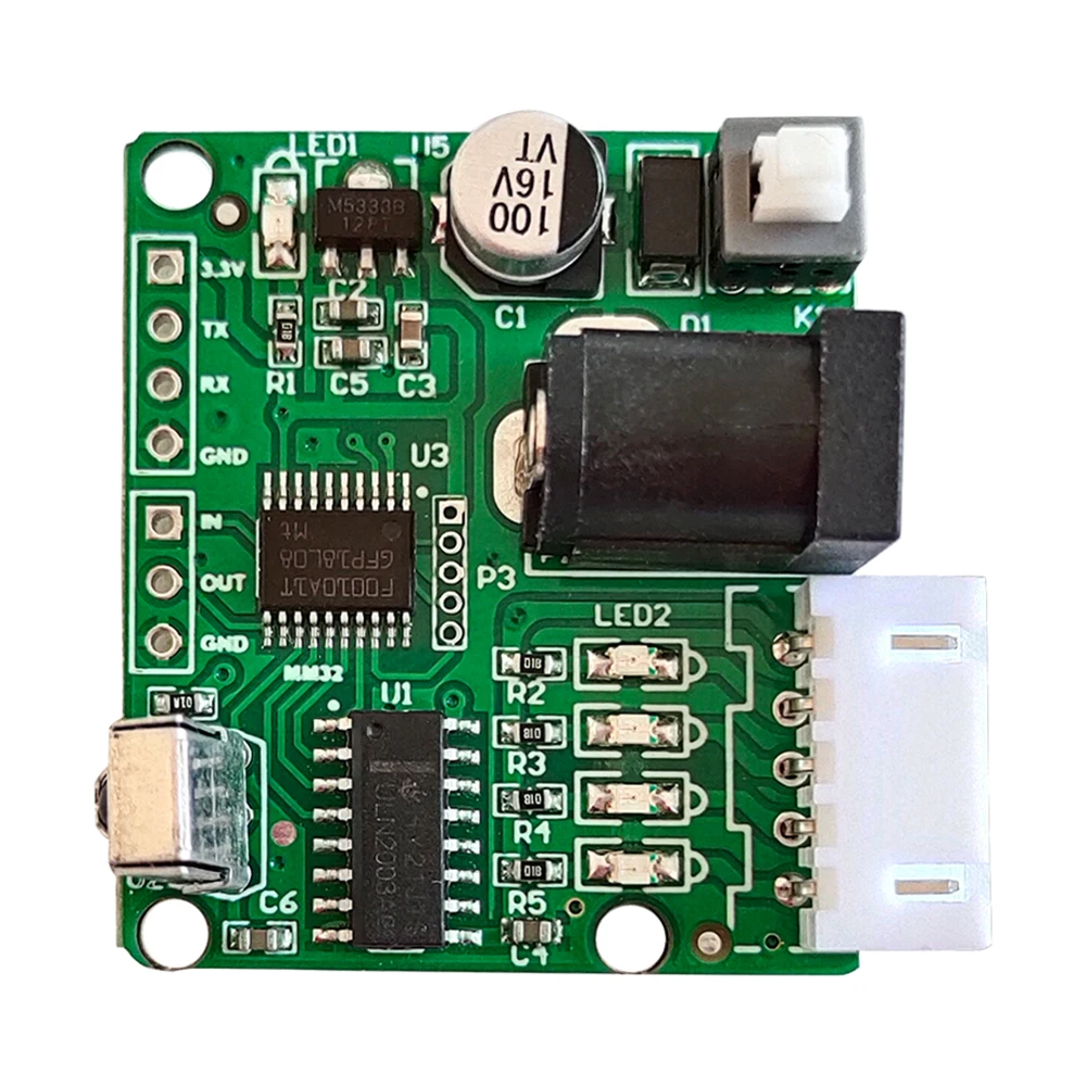 Stepper Motor 5V 4-Phase 28BYJ48 DC Gear Step Stepper Motor + ULN2003 Driver Board + IR Infrared Remote Control ULN2003 PIC MCU DIY