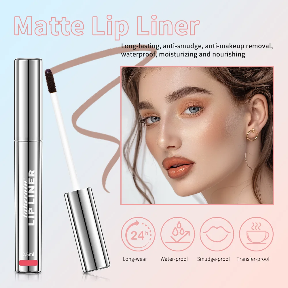 Lip Tint Peel Off Lip Liner Tattoo Waterproof Long Lasting Matte Non-Stick Cup Lip Tint Sexy Red Contour Lips MakeUp 3