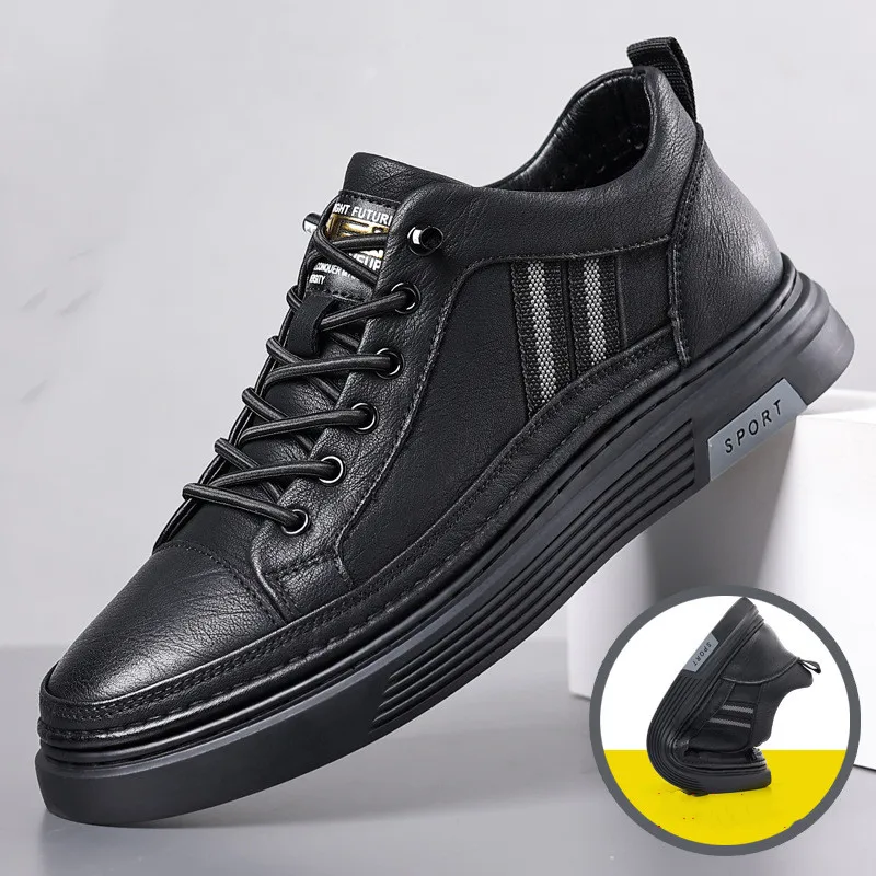 

New Men's Casual Shoes Genuine Leather Men Business Work Shoes Sapato Masculino Chaussure Hommes Mens Sneakers Zapatos Hombre