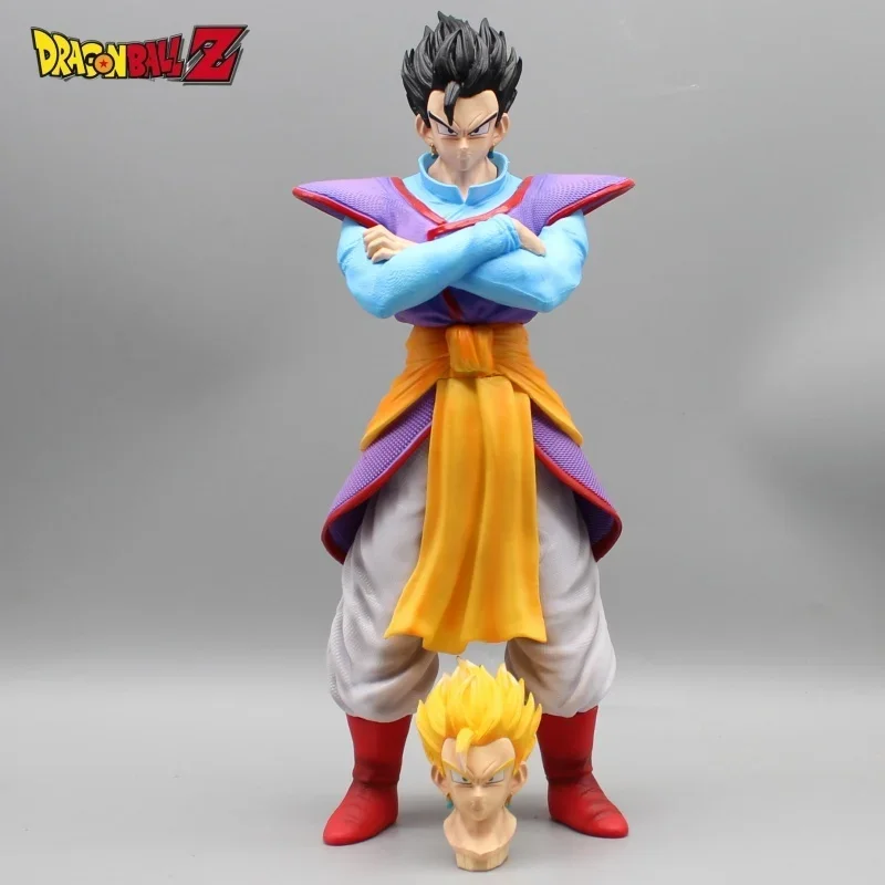 

30cm Anime Dragon Ball Gk Kaiowen Gohan Figure Double-Headed Character Peripheral Model Statue Ornament Decor Toy Birthday Gift