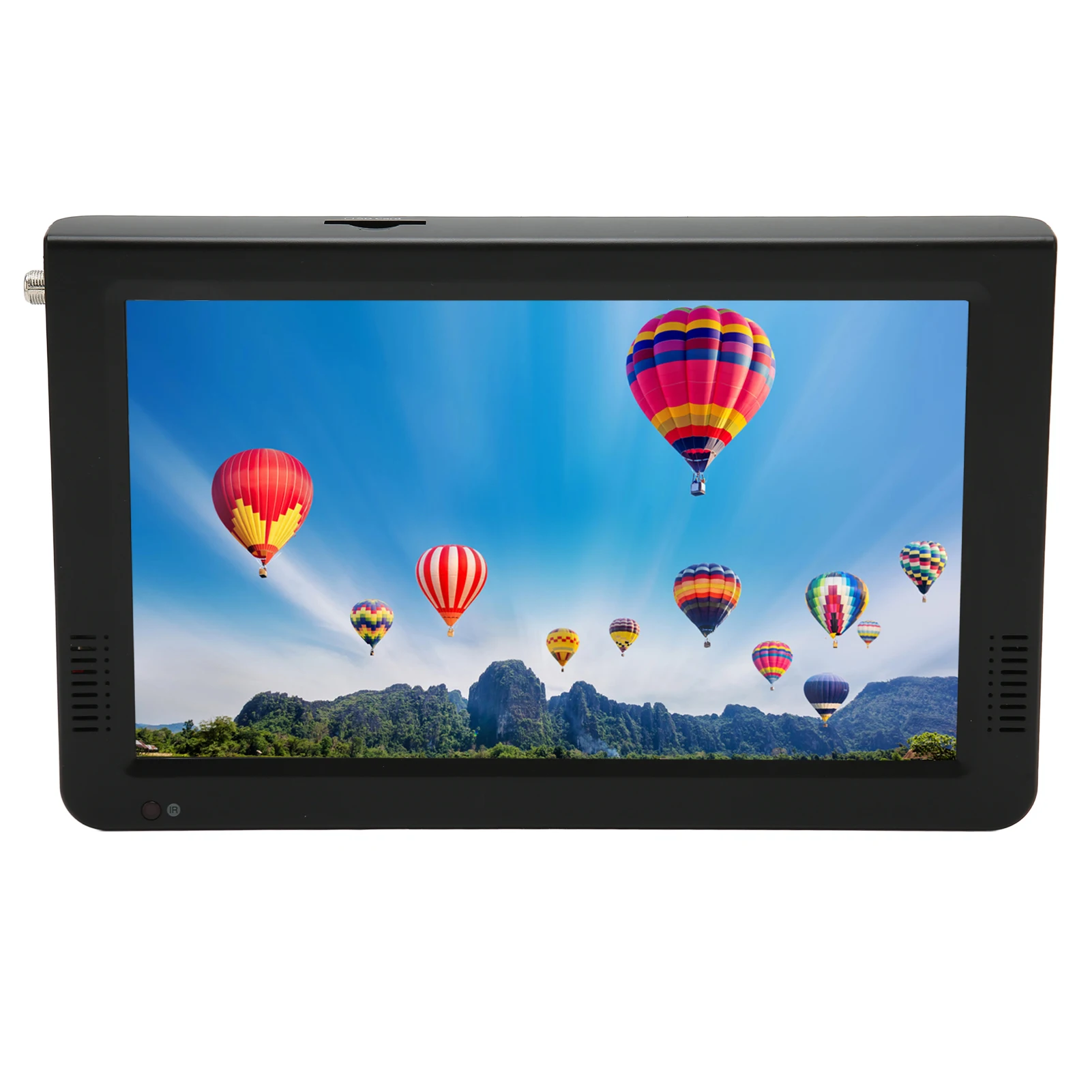 10 Inch ATSC Digital TV High Sensitivity Tuner Rechargeable ATSC Digital TV for Car Outdoor US Plug 110‑240V