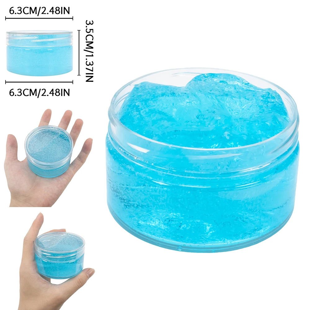 120ml Magic Crystal Slime Toy Crunchy Slime Kit Glimmer Jelly Clear Slime Foam Putty Plasticine Cloud Slime Stress Relief Clay 2