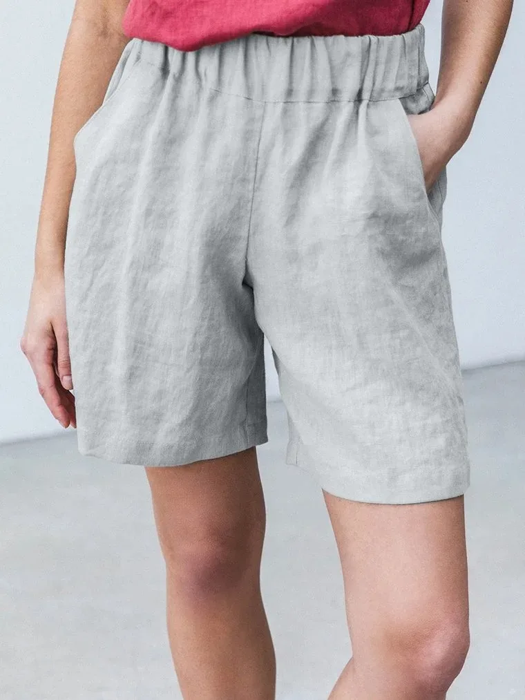 

MA5 Shorts for women's outerwear, 2024 summer shorts, casual home pants, 3D printed solid color