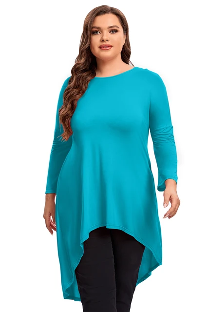 high low blouse plus size