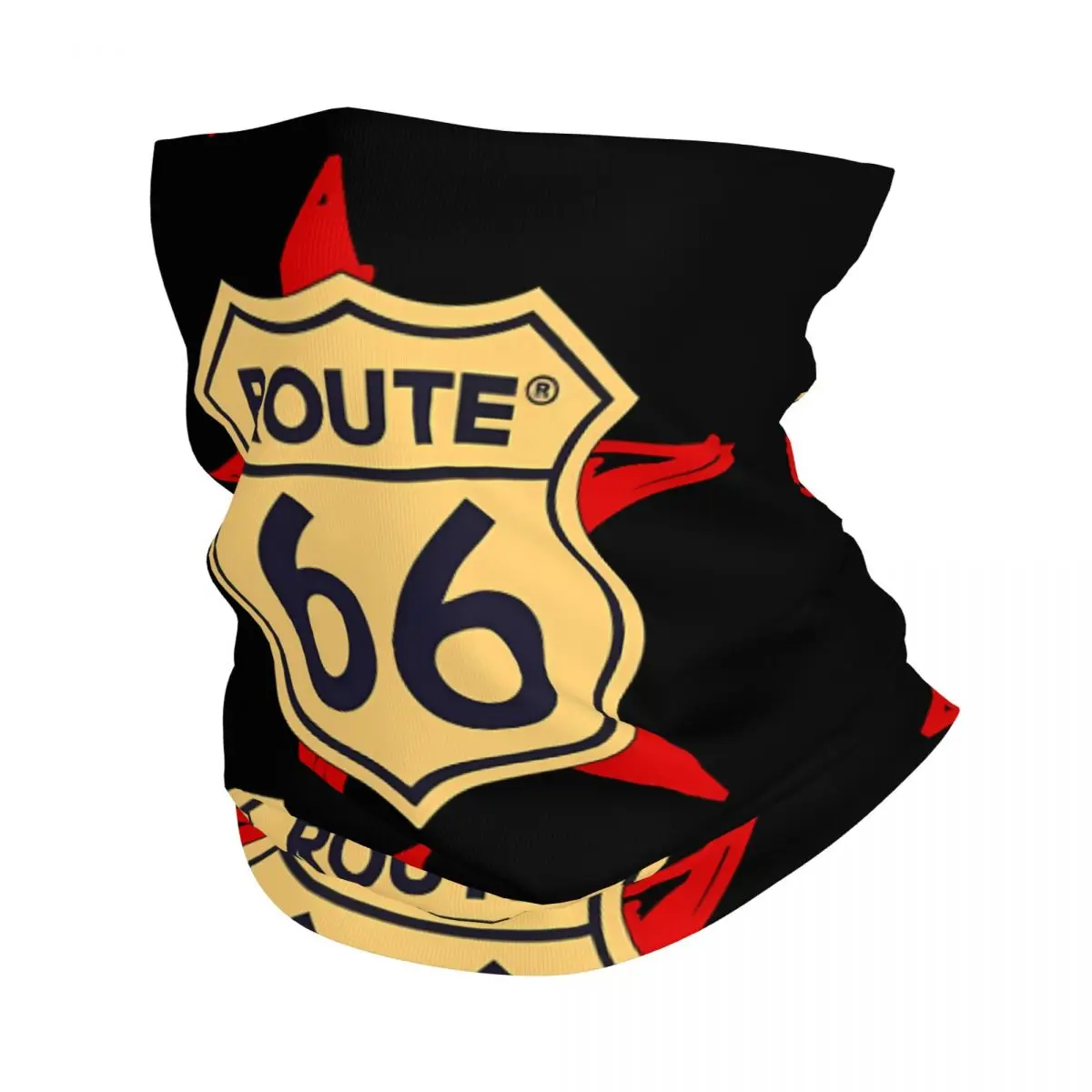 

Historic Route 66 Bandana Neck Cover Motocross Wrap Scarf Balaclava Hiking Unisex Adult Washable