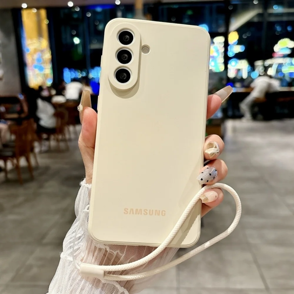 Elegant Shockproof Liquid Silicone Phone Case - Compatible with Samsung Galaxy 5G Models
