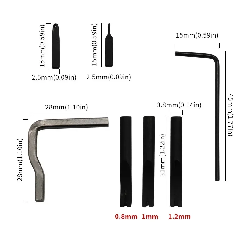 7 in 1 Set Pro Leathercraft Adjustable Stitching and Groover Crease Leather Tool DIY Handmade Practical