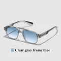Clear gray blue