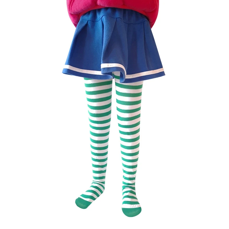 Halloween Cosplay Children Stripe Pantyhose Stockings Baby Boys Girls Christmas Tights Kids Masquerade Party Costumes