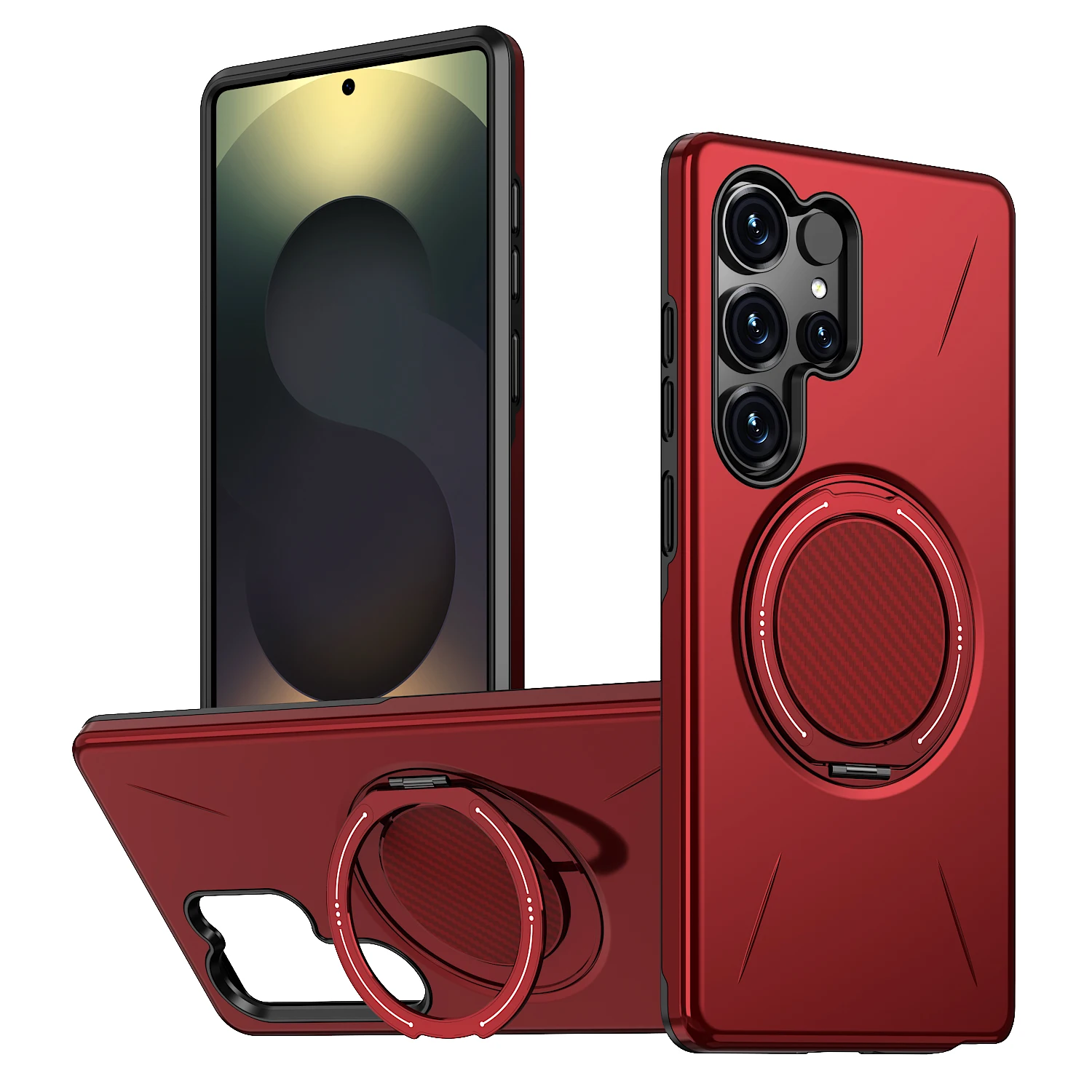 360° Magnetic Bracket Case For Samsung Galaxy S25 S24 S23 S22 Ultra S25FE S24FE S23FE S25Edge For Magsafe Shockproo Cover Fundar