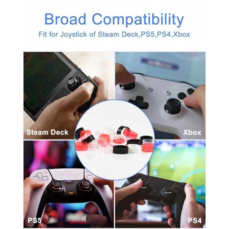 Joystick Elastic Guard Ring Invisible Protective Ring For Steam Deck/PS5/PS4/Switch PRO/Xbox Controller Silicone Ring Cover