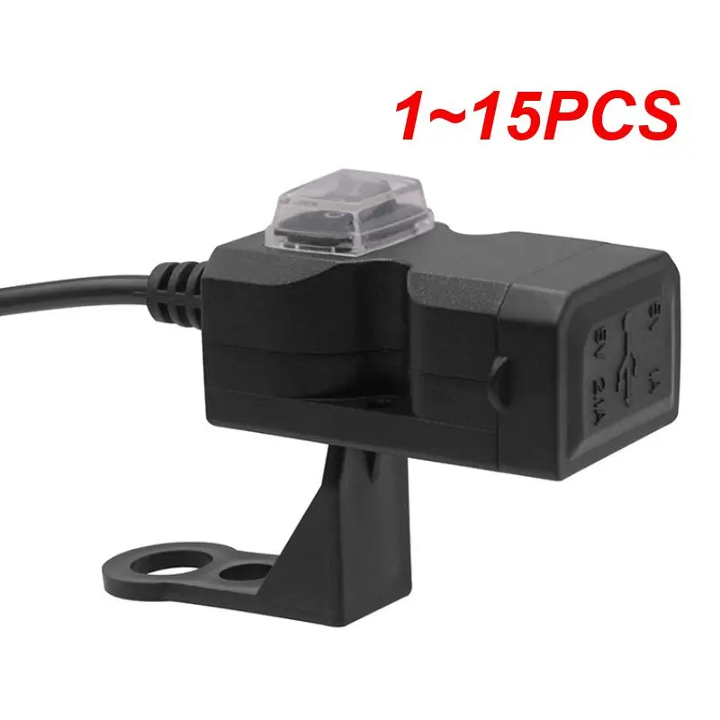 

1~15PCS Dual USB Motorbike Motorcycle Handlebar Charger Adapter Waterproof Power Supply Socket for iphone samsung huawei