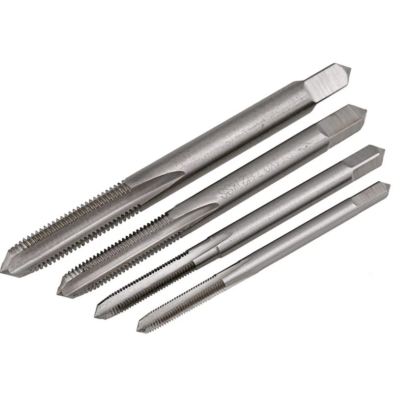 미터법/UNC/BSW HSS 기계 나사탭 플러그 탭 드릴 비트 금속판 스테인리스강판용 수공구