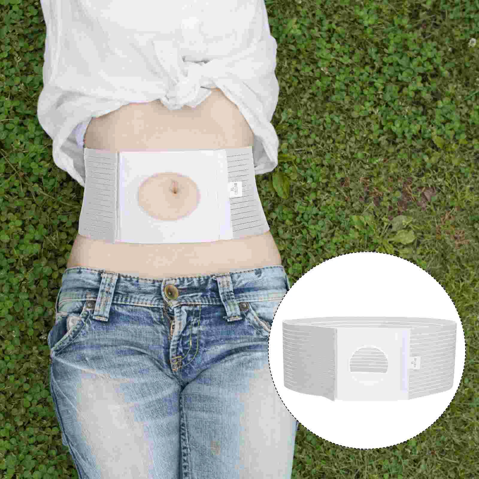 Men Or Women Medical Ostomy Belt Ostomy Hernia Support Belt Abdominal Stoma  Binder Brace Abdomen Band Stoma Support (Hole 3.14) for Colostomy