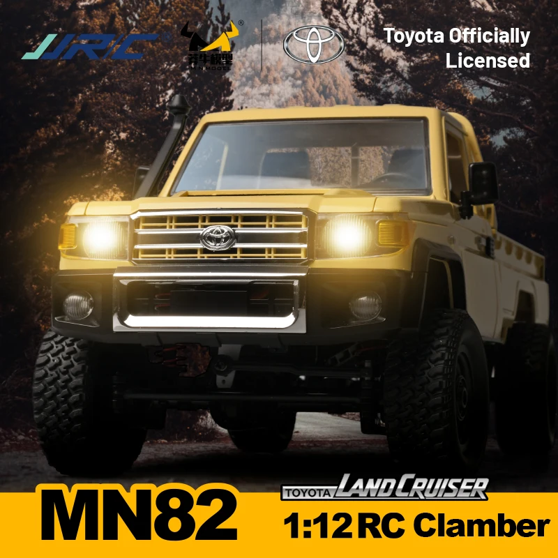JJRC MN82 LC79 RC Truck 1/12 2.4G 4WD RC Car Rock Crawler LED Light Climbing Off-Road Truck Full Proportional Vehicles RTR Toys 4
