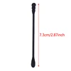 200pcs Disposable Cotton Swab Spiral Ear Cleaner Black Double Heads Medical Swab Lipstick Eyebrow Eyelash Cotton Bud Makeup Tool 6