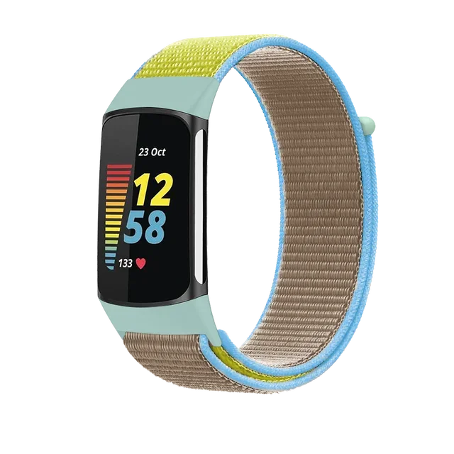 Breathable Soft Nylon Loop Strap - Comfortable Sports Wristband for Fitness Trackers