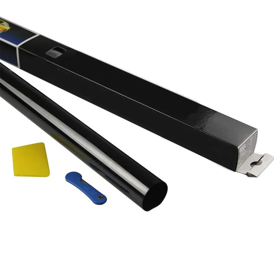 SW Rouleau de film teinté anti-UV pour fenêtre de voiture de 4 mm - Contrôle de la chaleur - Film solaire adhésif pour tous les côtés et l'arrière - Teinte 50