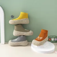 1-3Year Spring 2024 New Baby Floor Socks Shoes Cartoon Cute Baby Toddler Shoes Non-slip Children's Socks Shoes 1