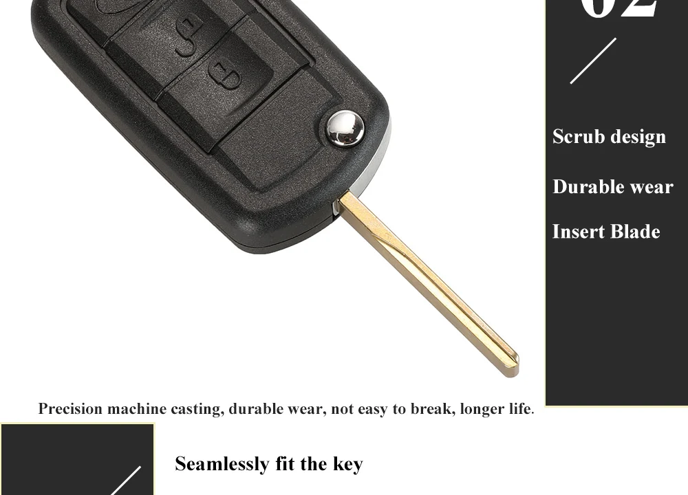 Keyforkess EWS ID44 / ID46 315/433.92Mhz Flip chiave auto per LAND ROVER Range Rover Vogue 2006-2009 HU92 3BTNFolding telecomando 13 Keyforkess EWS ID44 / ID46 315/433.92Mhz Flip chiave auto per LAND ROVER Range Rover Vogue 2006-2009 HU92 3BTNFolding telecomando - Sae388edbffd74a6a9157db65d497ae78E