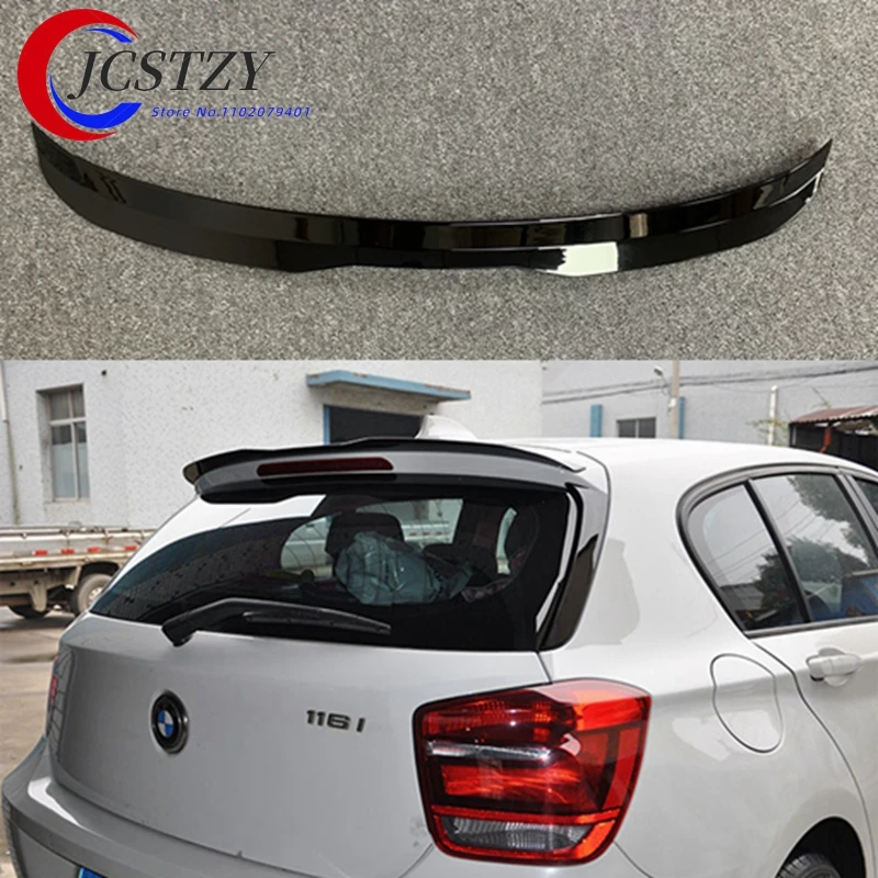 

for BMW F20 116 118 120 125 M135I spoiler high quality ABS material car rear wing bright black spoiler