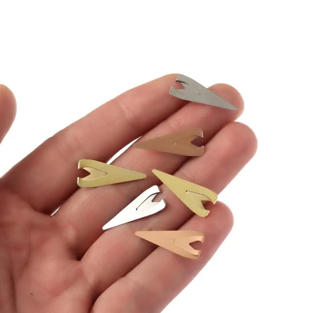 Metal Bookmark Bookmark Page Holder Bookmarks Stationery Supplies Bookmark Holder 12PCS Metal Hollow Positioning Bookmark Gold/Silver/Rose Gold Book Holder Simple Style Book Clip Pagination Reading Supplies