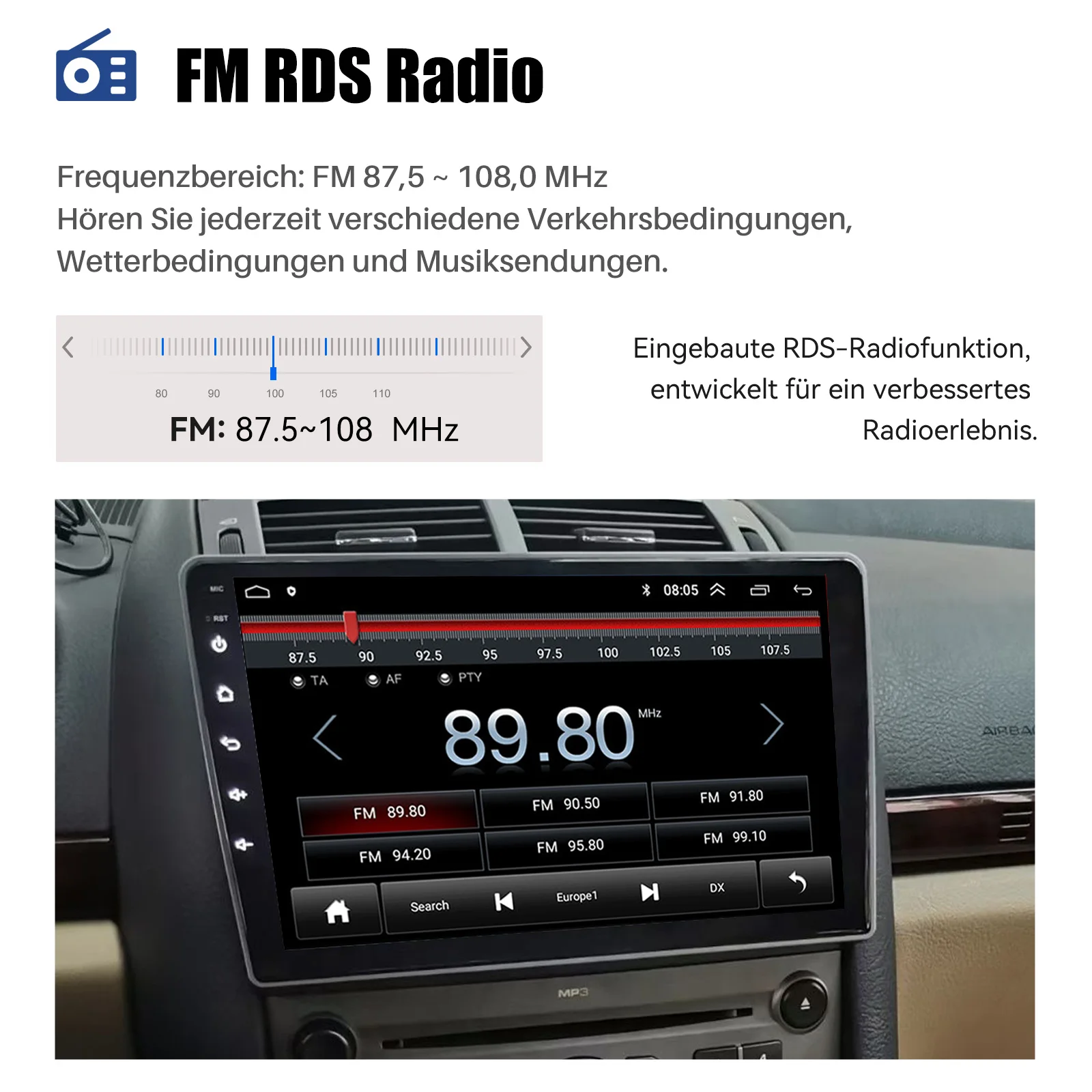 Фото Автомагнитола ESSGOO для Peugeot 407 2004-2008, 9 дюймов, GPS, Bluetooth №2