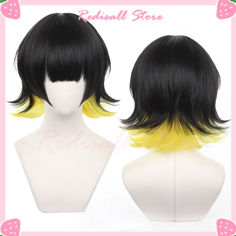 

АПХ Альфред Ф. Парик для косплея Jones с американскими героями, термостойкая борода с короткими светлыми волосами для Хэллоуина, ролевых игр, с боковой частью