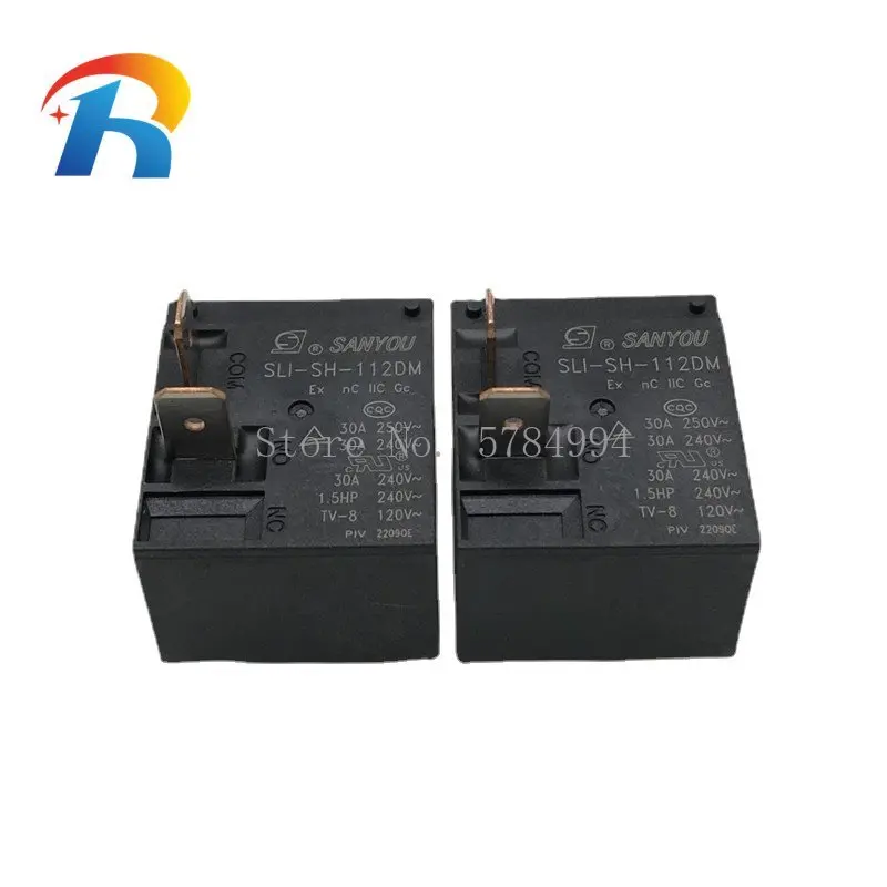 

50PCS 100% New Original DC12V 24VDC Power Relay SLI-S-112DM SLI-S-124DM 4Pin 30A 250V ac SLI S 112 124DM A set of normally open