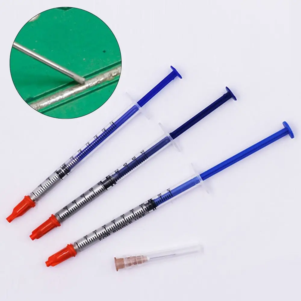 

Low Resistance Conductive Adhesive Glue 0.2/0.3/0.5/0.7/1.0ML Quick-drying Conduction Paste Silver Paint PCB Flex Cable