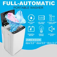Portable Washing Machine  Portable Washer,.ft Washer and  Drain Pump, 10 Programs 8 Water 2