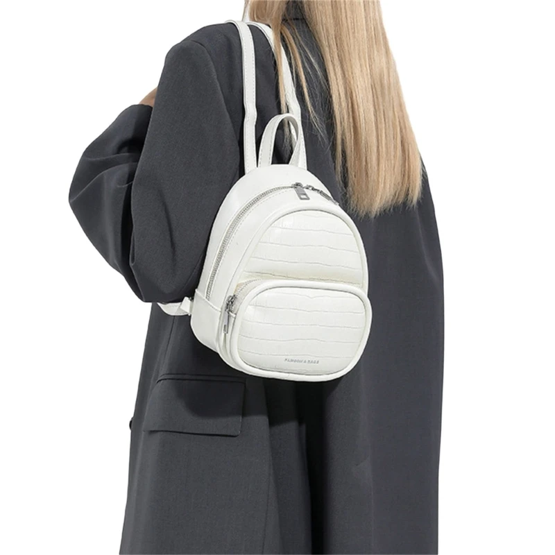 Practical Backpack School Bag Small Daypack for Students and Working Individuals