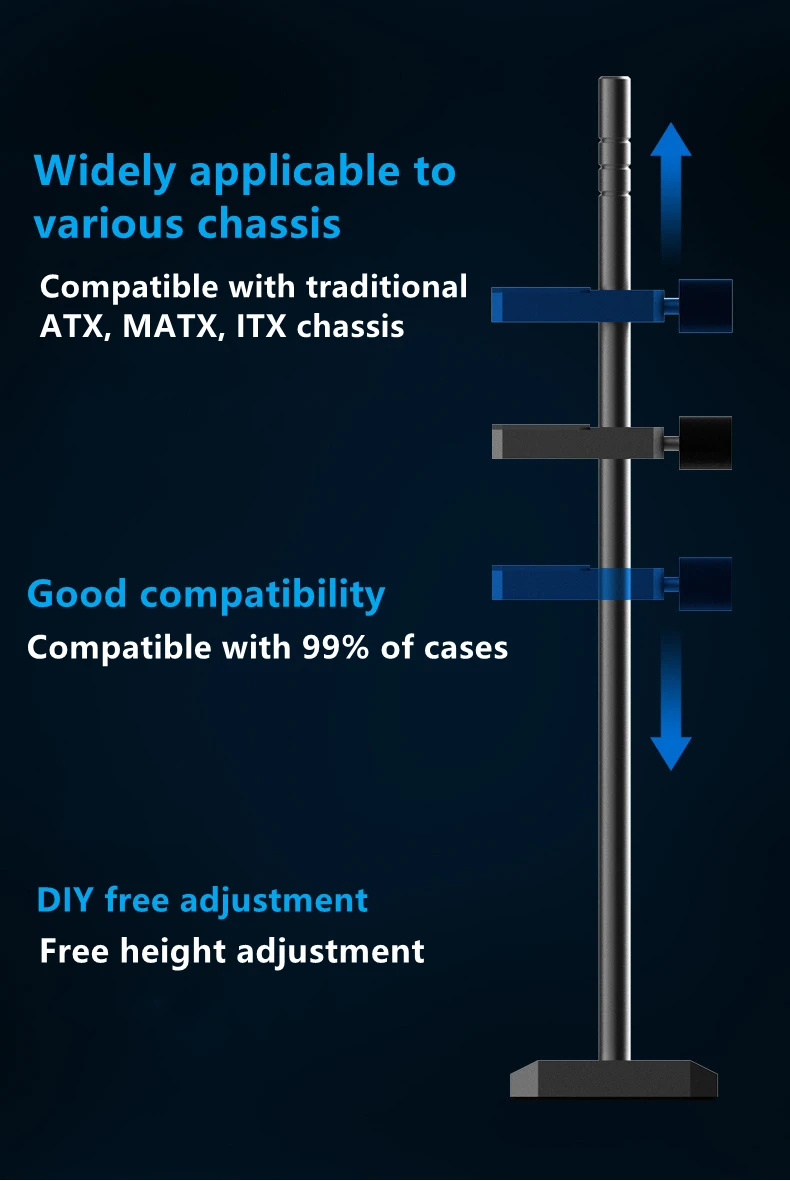 gráfica, Video GPU Holder Stand, Jack ajustável