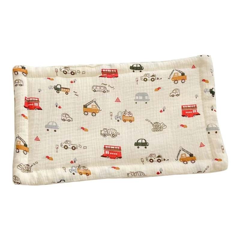 Soft Baby Pillow for Newborn, Infant Boys Girls Head Cushion Baby Crib Bedding Supplies Dotted Backing Nursing Pillow