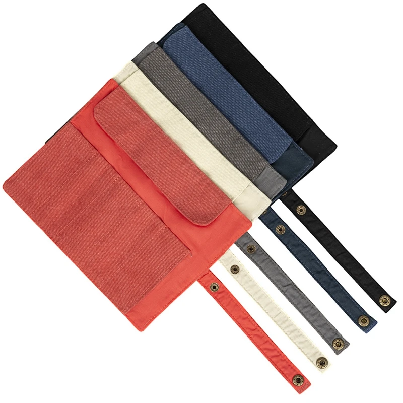 Washable Watch Storage Bag Travel Watch Protective Cover 5 Slot Buckle Fixed Anti-Slide Bag for Jewelry Storage