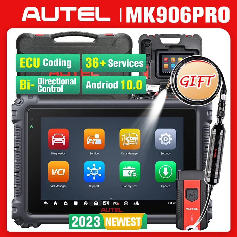 Autel-車の診断スキャナーMaxicom mk906pro,OBD2コード,双方向制御,autel ms906bt,ms906 pro  AliExpress