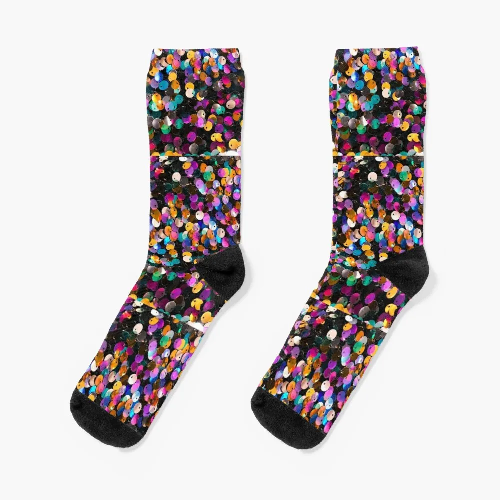 Rainbow Glitter SequinsSocks Running Socks Man