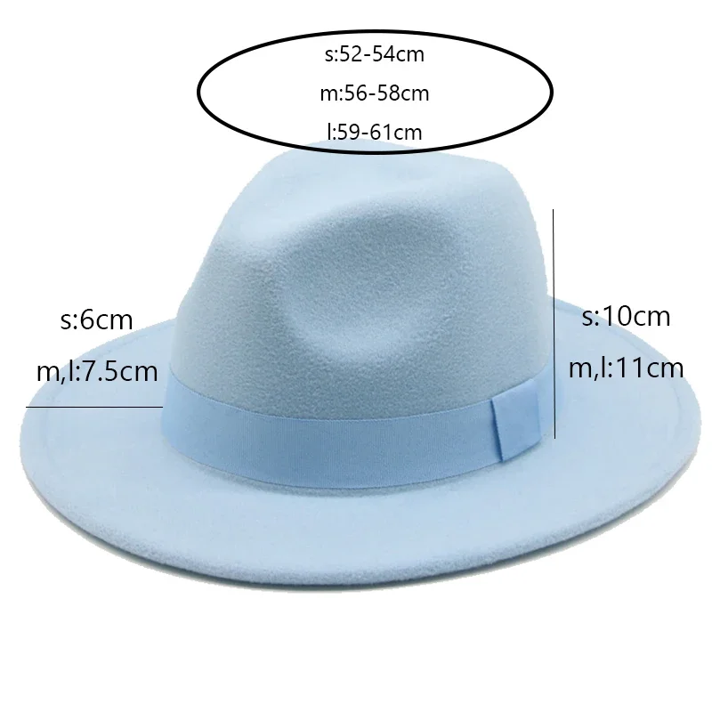 Hats for Women Fedora Women's Hat Men Classic Panama Formal Dress Church Wedding Decorate Women Winter Hat Sombreros De Mujer - 5