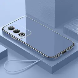 Luxury Square Plating Shockproof Back Cover for OPPO K12 Plus (Gs6D grey)