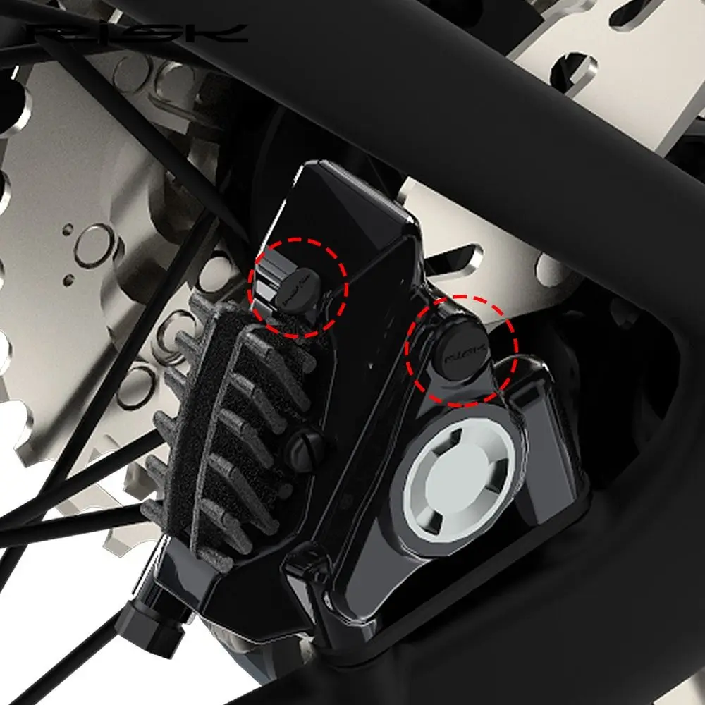 4pcs Dustproof Brake Filling Nozzle Caps DIY Repairing Bleed Screw Cap Hydraulic Disc Brake Filling Caps for Shimano